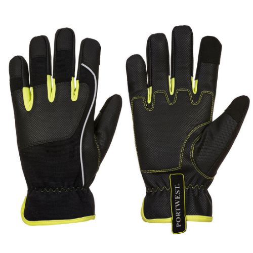 Portwest PW3 Tradesman Glove Black/Yellow Black/Yellow